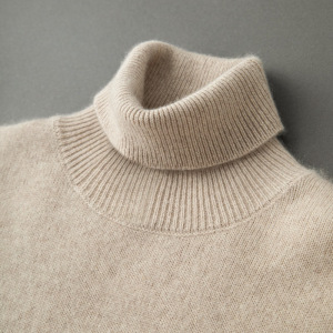 新款加厚高领男士山羊绒衫套头纯色针织衫大码长袖套头打底毛衣