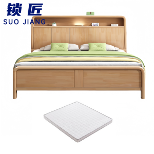 锁匠 简约实木床