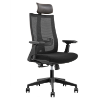 易企采 办公旋转椅网布大班椅办公座椅透气舒适升降旋转可逍遥家用电脑椅办公主管经理椅