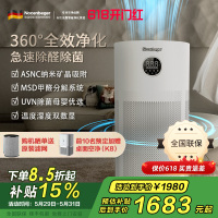 诺森柏格(Nocenbeger)空气净化器高效分解除甲醛细菌家用新房除异味pm2.5负离子净化器G6Plus
