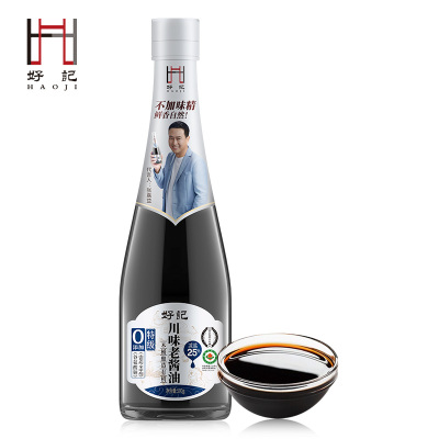 好记减盐老酱油川味590g宝宝酱油零添加木桶酿造全线有机红烧凉拌家庭装