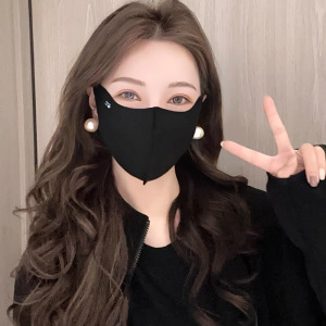 秋冬保暖口罩无痕护眼角显脸小加厚防风防寒可水洗骑行面罩3759Z