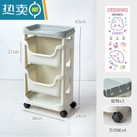 敬平零食小推车置物架落地ins风桌下客厅卧室合租器床头移动收纳架