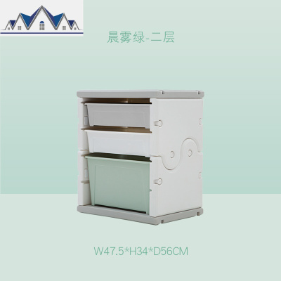 玩具收纳架子宝宝分类整理架儿童收纳柜置物架家用多层夹缝柜塑料 三维工匠