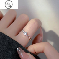 JiMi银银莫泊桑戒指女小众设计对戒情侣2023年新款520送女友礼物一对