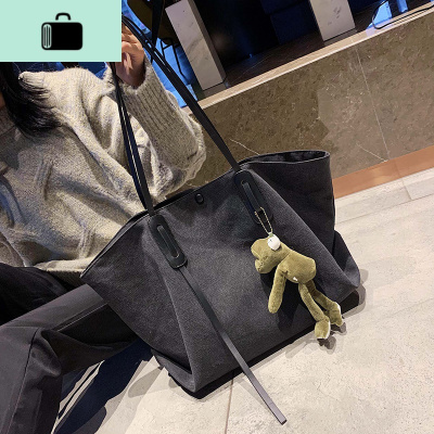 大容量包包女2020新款潮百搭ins风帆布包韩版洋气单肩手提托特包NEW LAKE女士单肩包