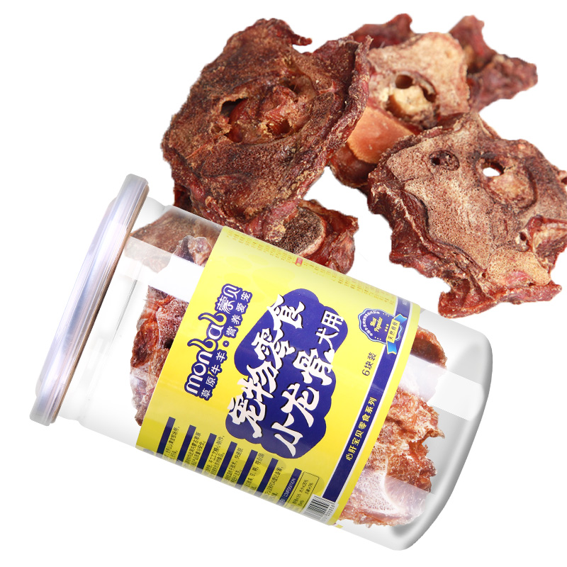 蒙贝 精品小龙骨6块装 狗零食宠物狗狗磨牙棒小型犬幼犬狗骨头 原味