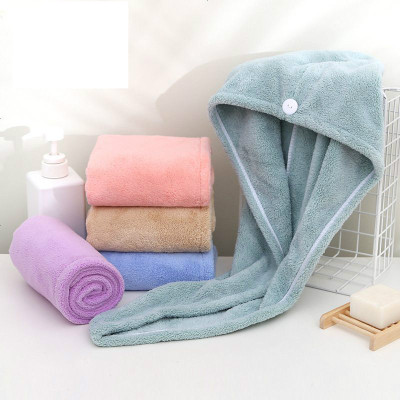 2条干发帽女加厚吸水速干可爱浴帽干发毛巾珊瑚绒儿童网红干发帽