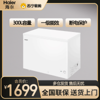 海尔(Haier)300升家用卧式冰柜 冷柜 减霜80% BC/BD-300GHD