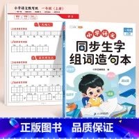 [学练结合]生字组词造句本+默写纸 一年级上 [正版]同步生字组词造句本一年级二年级三下册上册人教版小学语文基础知识大全