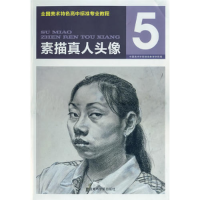 正版新书]全国美术特色高中标准专业教程5:素描真人头像姜法彪9