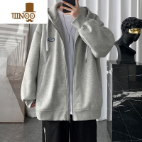 YANXU开衫卫衣男士情侣连帽外套美式潮牌复古男生拉链上衣服