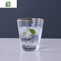 冷水壶玻璃水杯套装家用轻奢客厅简约日式酒杯ins风可高温凉水壶 FENGHOU 6个矮杯+杯架+托盘+金把冷水壶