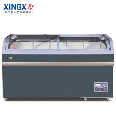 星星（XINGX）冰柜商用大容量卧式冷柜单温冷藏冷冻柜雪糕柜保鲜冰箱玻璃门展示柜超市组合柜SD/SC-700BY