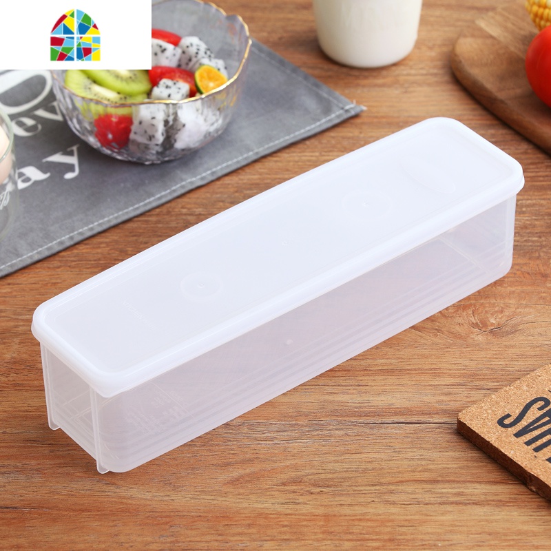 食品保鲜盒厨房塑料盒子密封盒长方形水果鸡蛋面条冰箱收纳储物盒 FENGHOU