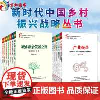 新时代中国乡村振兴战略丛书五个振兴七条道路乡村绿色发展文化兴盛善治城市融合发展之路 产业 人才 生态 文化组织振兴红旗出