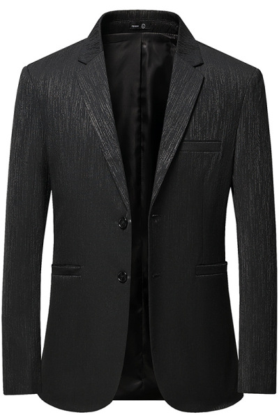秋冬休闲商务正装西装男纯色时尚外套正装婚礼礼服上衣西服男西装