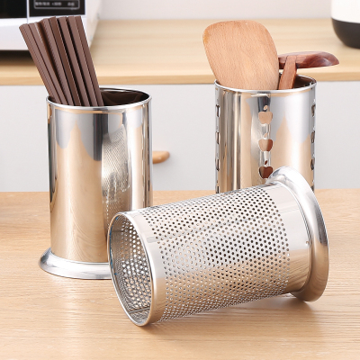 [补贴10%]筷筒不锈钢筷子筒筷子篓沥水筷子笼签子桶串串香竹签筒不绣钢收纳