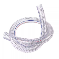 璐盐 钢丝软管PVC水管 内径10mm*厚3mm 米