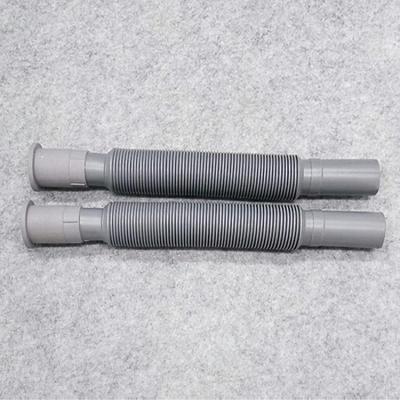  闪电客面盆下水器翻板翻盖下水器玻璃盆通用ABS下水器管套装 灰色加厚胶头管2根