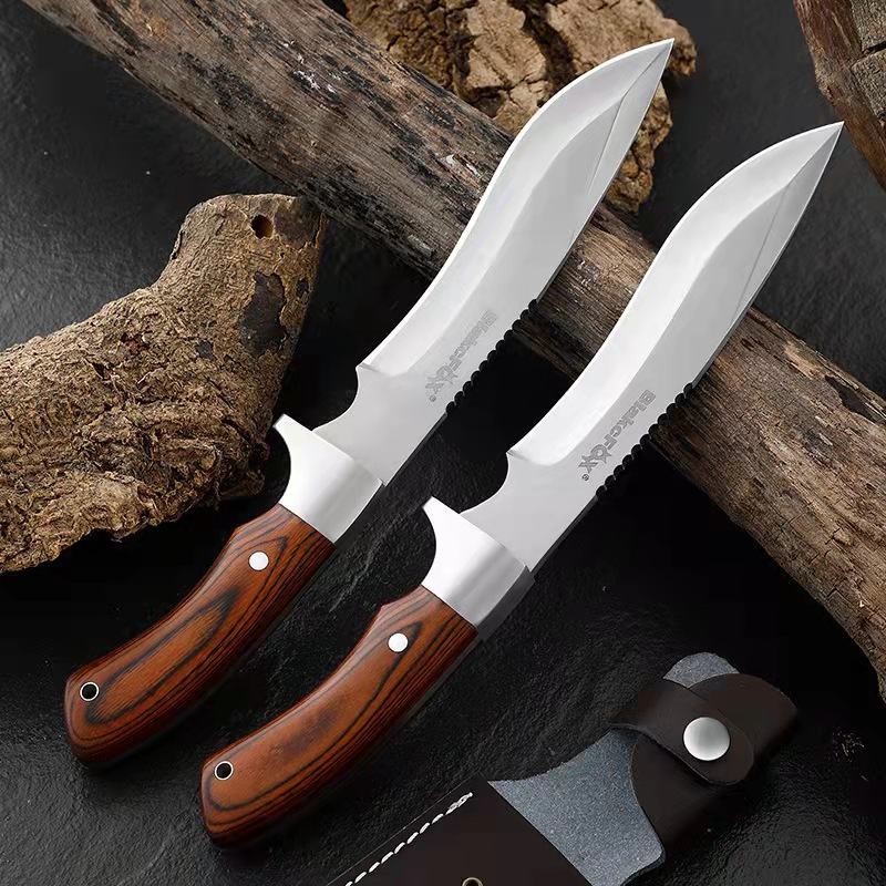 户外刀具高硬度野外求生直刀户外小刀锋利随身刀具军工刀一体刀