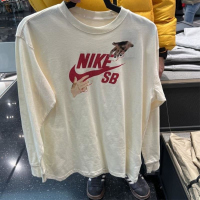 NIKE耐克长袖T恤运动休闲透气针织圆领男装FQ7682-113 Z