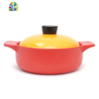 韩式陶瓷煲炖锅煲汤锅明火家用燃气煲仔饭锅可高温干烧焖烧煲砂锅 FENGHOU 黑色2L高盖塔吉锅