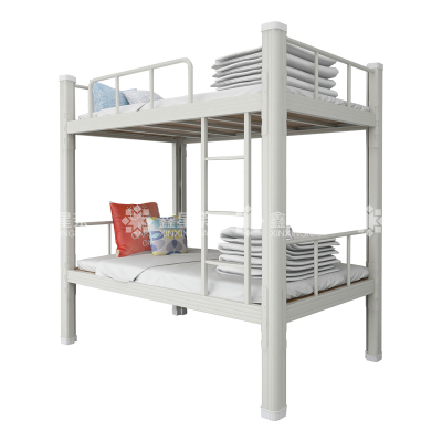 鑫星奈 XXN4032611 钢制型材床双层床员工宿舍上下铺学生公寓床双人床铁艺高低床 双层床1000宽白