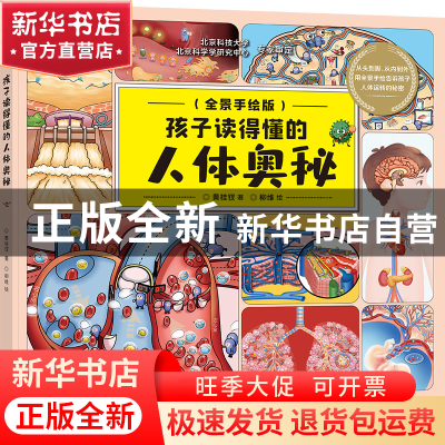 正版 孩子读得懂的人体奥秘:全景手绘版 黄桂钗著 北京理工大学
