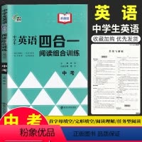 [正版]南大教辅中学生英语四合一阅读组合训练中考版(九年级)黄侃 初中首字母填空完型填空阅读理解任务型填空人教版译林版