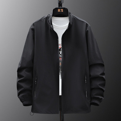 夹克男春秋新款潮牌休闲宽松男士百搭夹克休闲运动上衣服男装外套