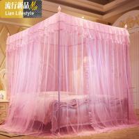 三维工匠蚊帐三开公主风落地支架加密加厚1.5宫廷1.8m1.2米床双人家用
