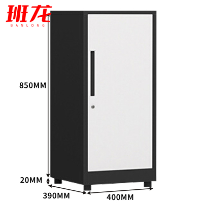 班龙柜子单门灰白色台