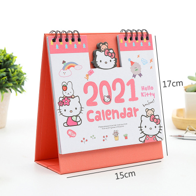 家柏饰(CORATED)2026年桌面台历摆件猫少女粉色ins日历年历记事本计划本