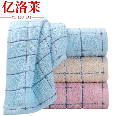 亿洛莱 方格毛巾 L0601 条