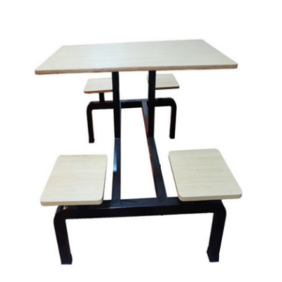 攸形连体餐桌椅四人位套