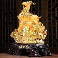 美帮汇三羊开泰羊摆件三阳开泰生肖酒柜装饰开业礼品办公室