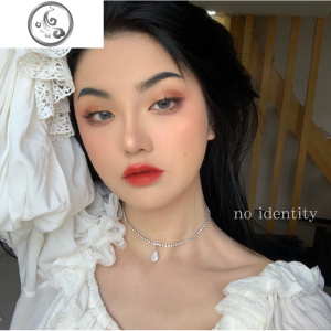 no identity 异型珍珠锆石项链短款锁骨链冷淡风choker7夕限定 JiMi 预售