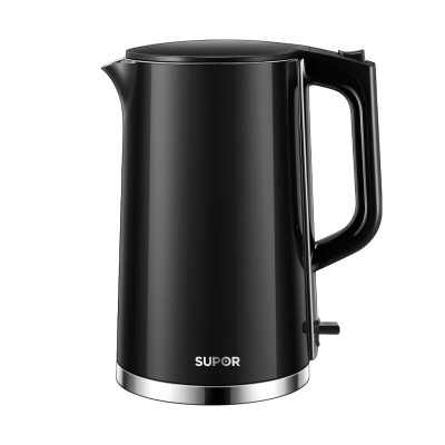 苏泊尔(SUPOR)电水壶双层保温防烫热水壶1500W大功率 全钢无缝316L不锈钢内胆.7L SW-17S16L