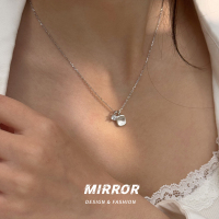 925纯银拉丝花朵项链女锁骨链时尚小众高级感轻奢简约新款送女朋友老婆情人节七夕生日礼物