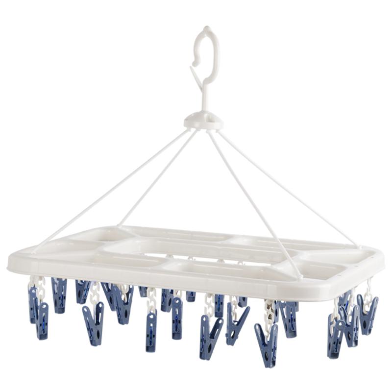 茶花 大号长方型晒衣架(24夹)24夹/套