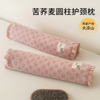 纯棉双层纱荞麦枕头成人家用护颈椎助睡眠单人一只一对装枕芯
