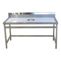 瑞宇201不锈钢简易残食台(方腿)600*800* 800+150mm 钢板厚1.2mm