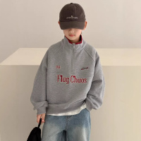 男童春装卫衣2026新款儿童立领上衣中大童春季男孩春秋款运动宽松