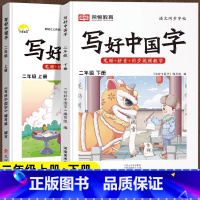 寒假衔接❤2本[二年级上下册]语文 [正版]抖音同款小学生写好中国字正楷临摹儿童硬笔楷书一年级二年级三四上册下册同步练字
