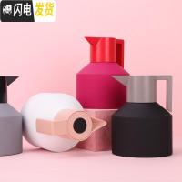 三维工匠北欧几何保温壶家用304不锈钢内胆热水瓶大容量瓶暖开水瓶暖水壶 1.8灰色