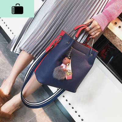 2020新款水桶包女韩版斜挎包大容量手提单肩包包女学生韩版百搭NEW LAKE女士单肩包