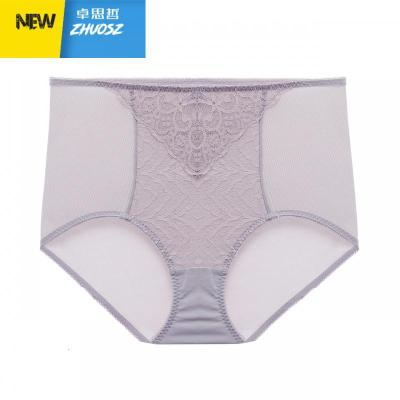女士中腰三角裤收腹提臀束裤蕾丝性感轻薄透气内裤卓思哲塑身美体裤