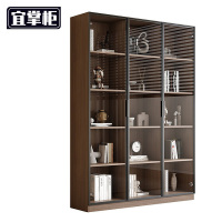 宜掌柜 木质书柜 三门五层 台