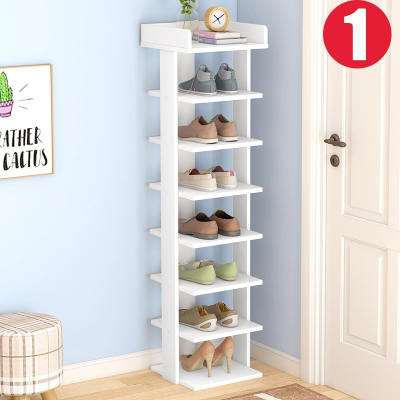  鞋架古达窄小简易门口迷你鞋柜家用室内好看小型多层转角鞋架子小号放
